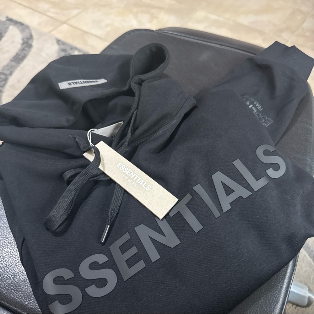 Brand New Essentials Black Hoodie for men